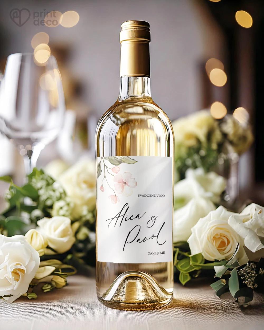 Svadobné etikety – Kvetinový sľub II 1/2