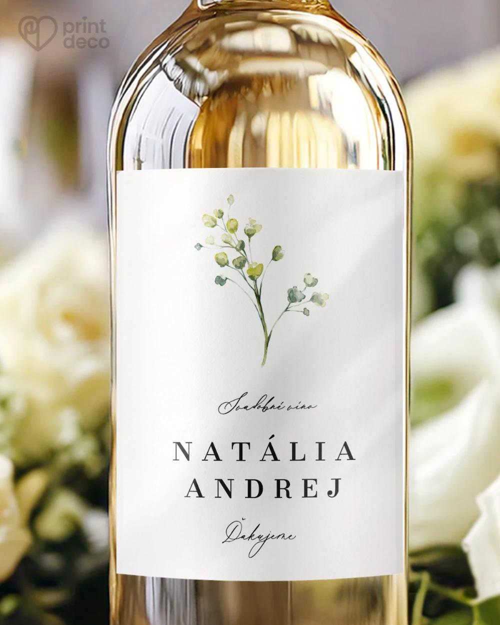 Svadobné etikety – Greenery VIII 0/2