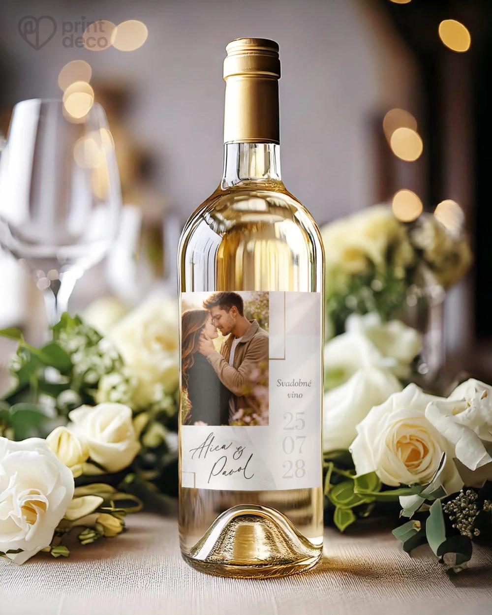 Svadobné etikety – Geometrická láska 1/2