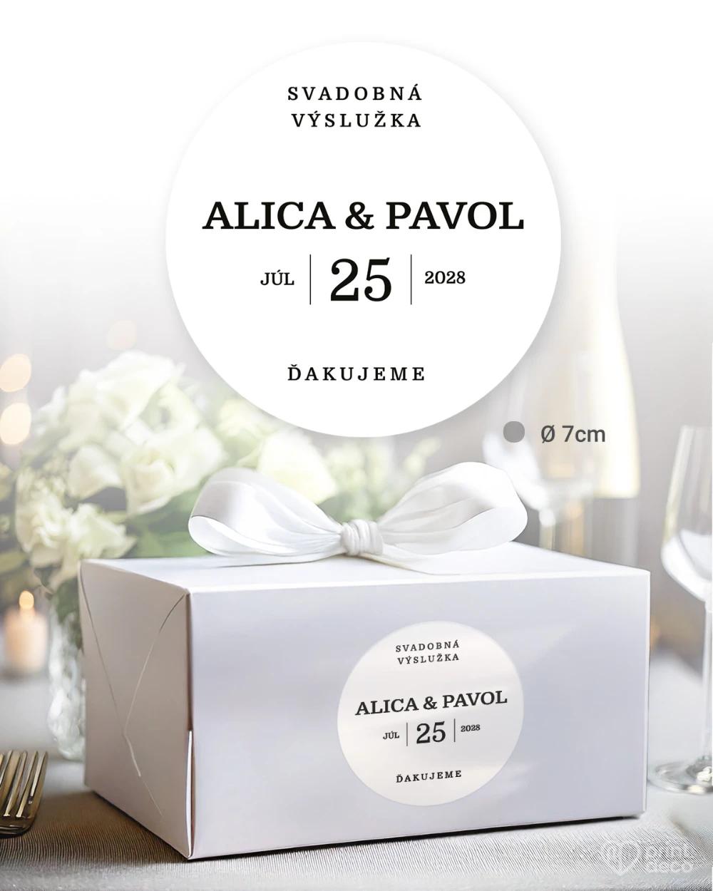 Svadobné samolepky na výslužky O nás dvoch 4/5