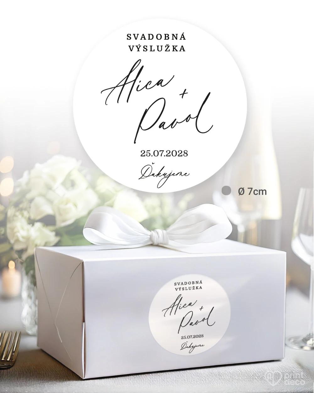 Svadobné samolepky na výslužky O nás dvoch II 4/5