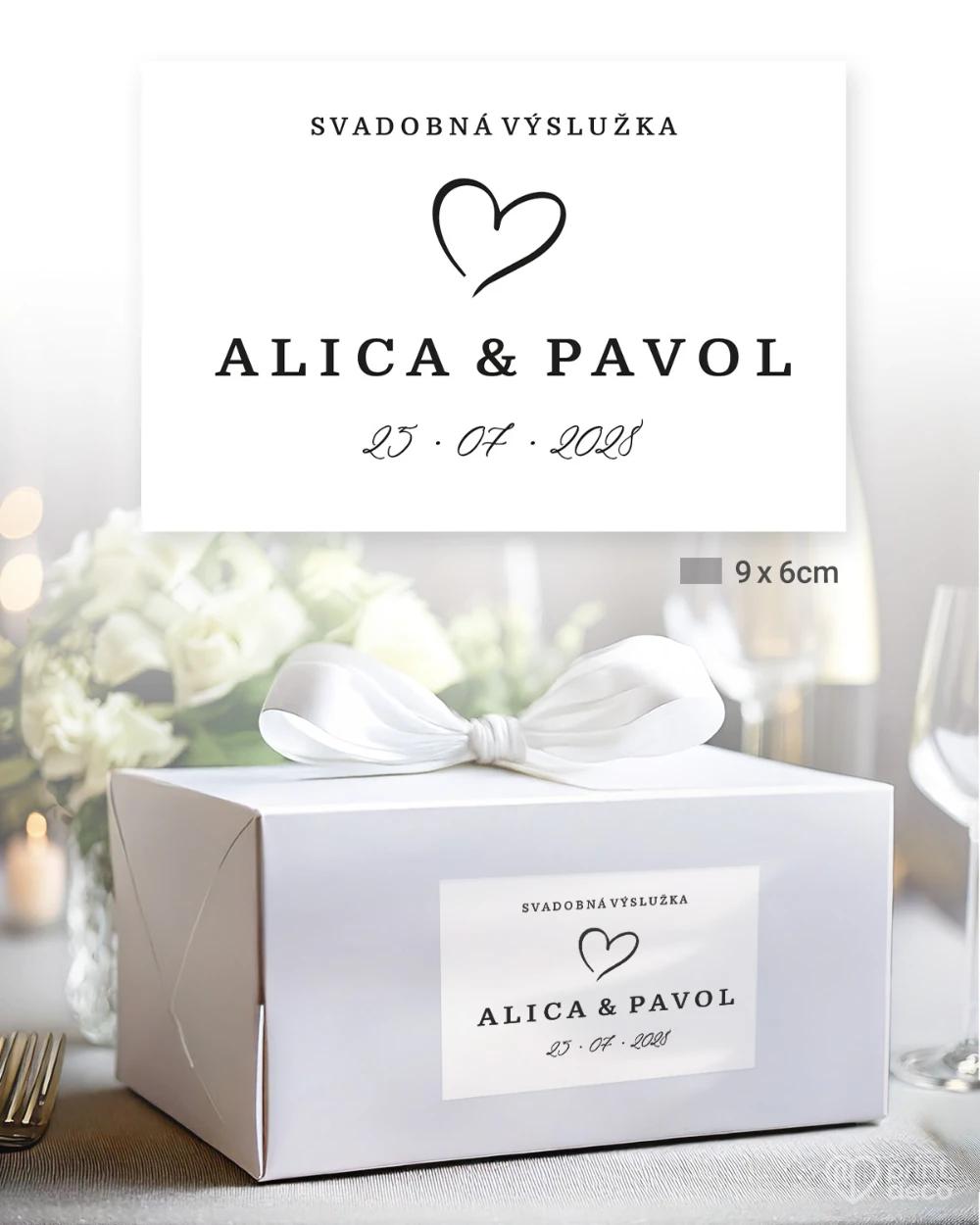 Svadobné samolepky na výslužky Kruh lásky 2/5