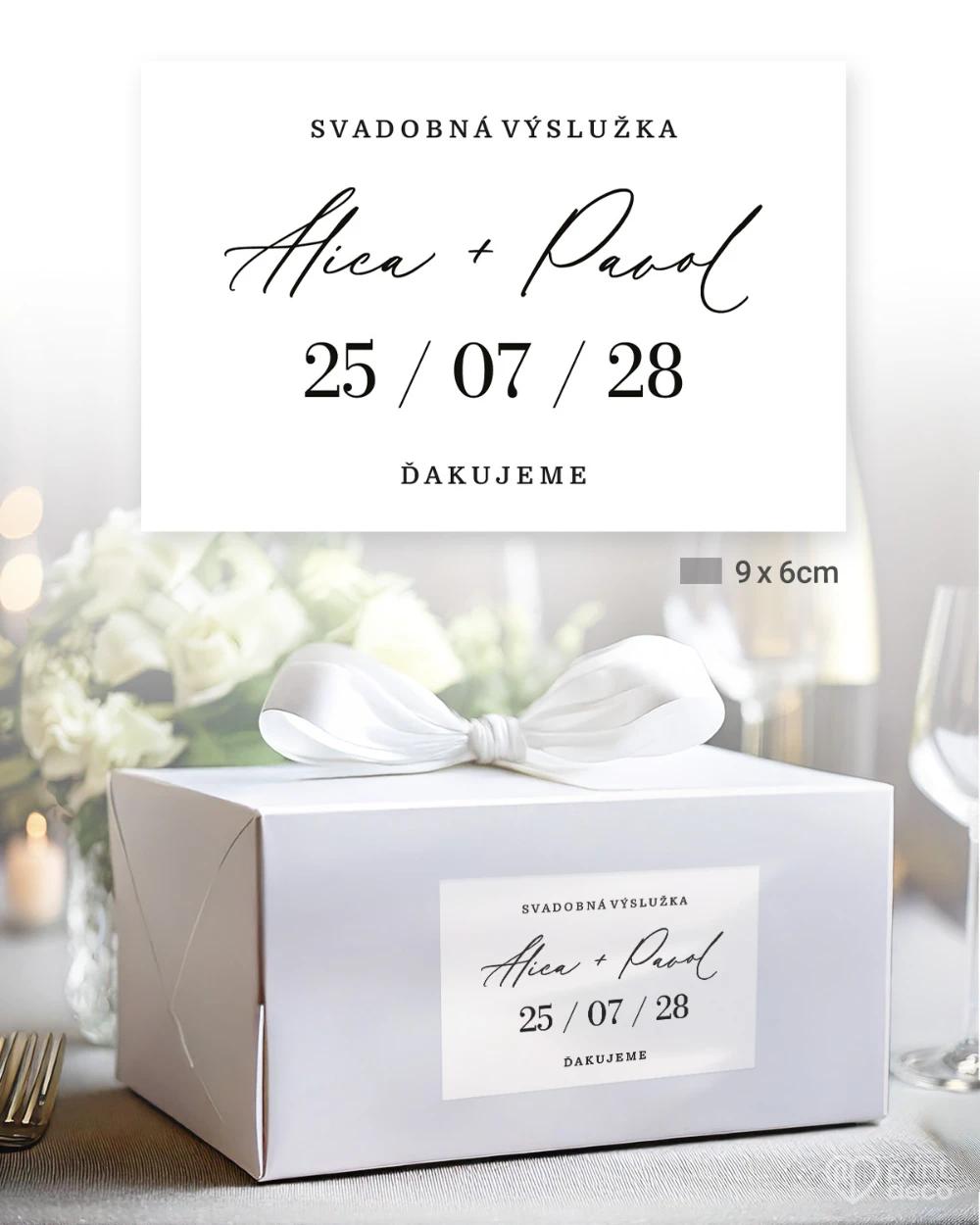 Svadobné samolepky na výslužky Geometrická láska II 3/5