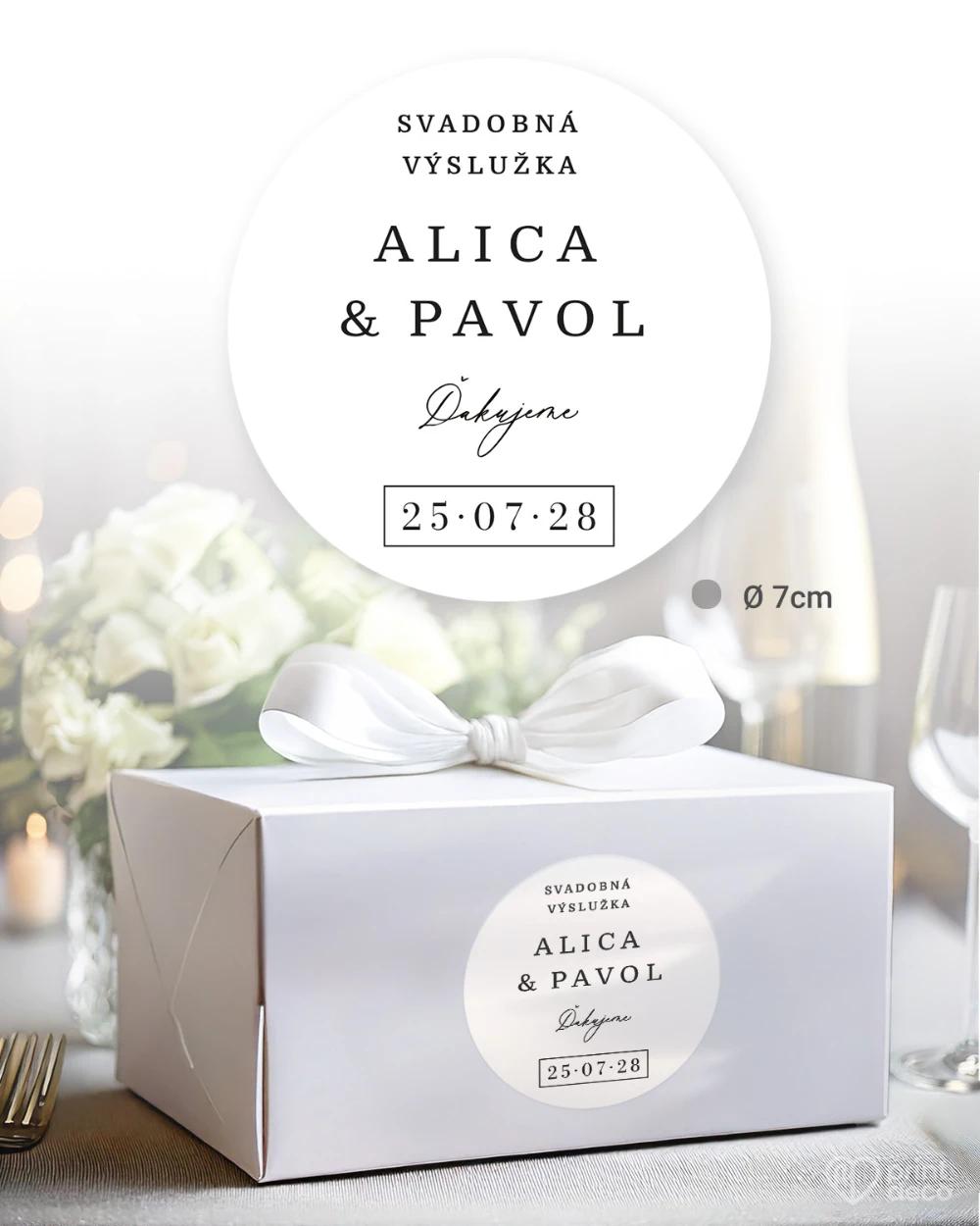 Svadobné samolepky na výslužky Náš deň II 4/5