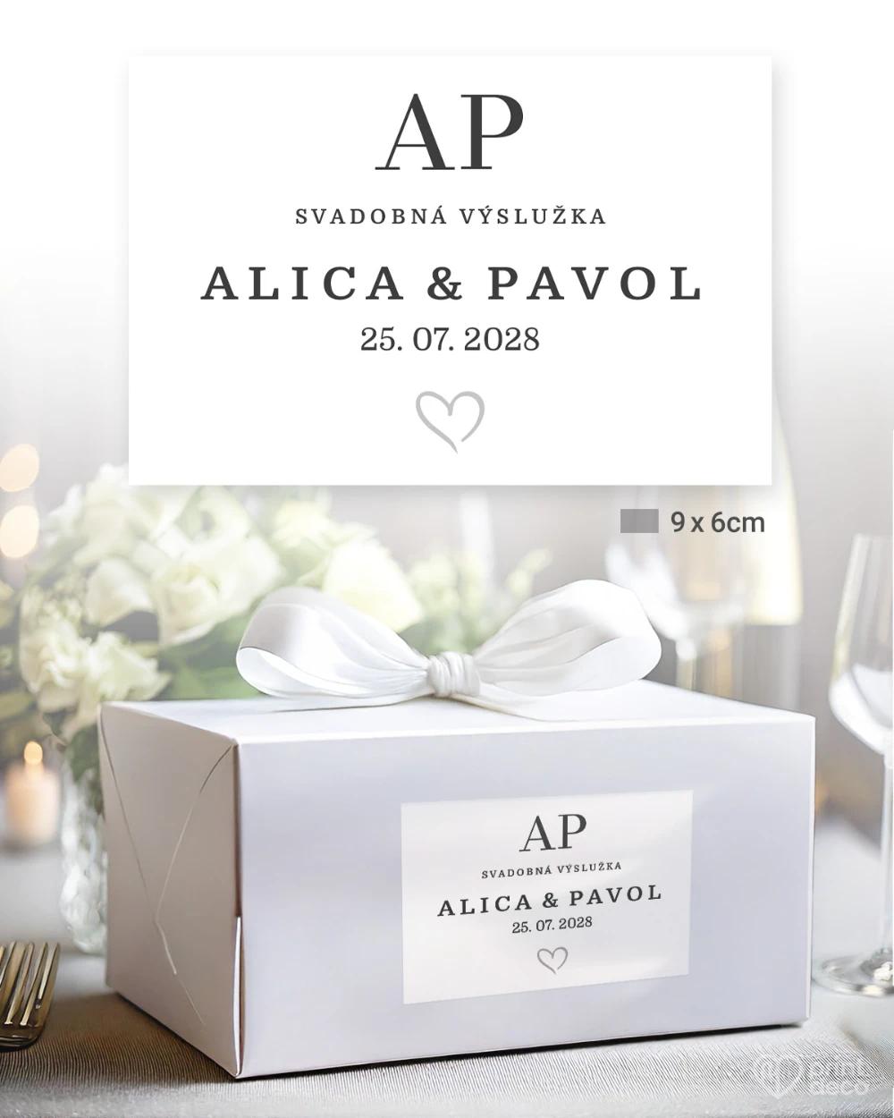 Svadobné samolepky na výslužky Náš príbeh IV 2/5