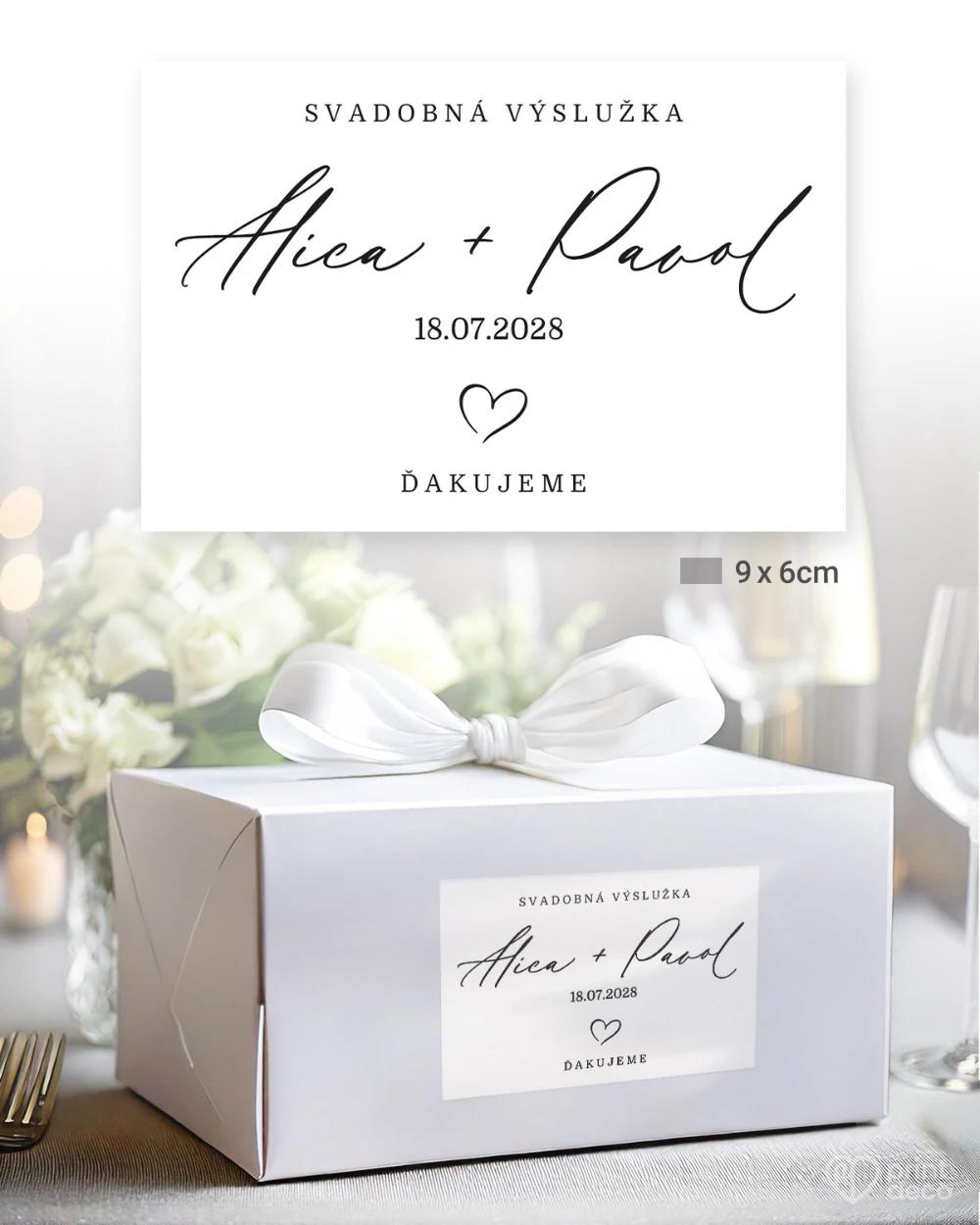 Svadobné samolepky na výslužky Náš deň III 3/5