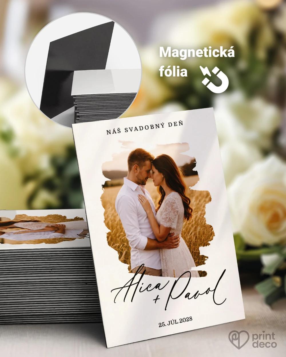 Svadobné magnetky – V tichu dvoch 0/1