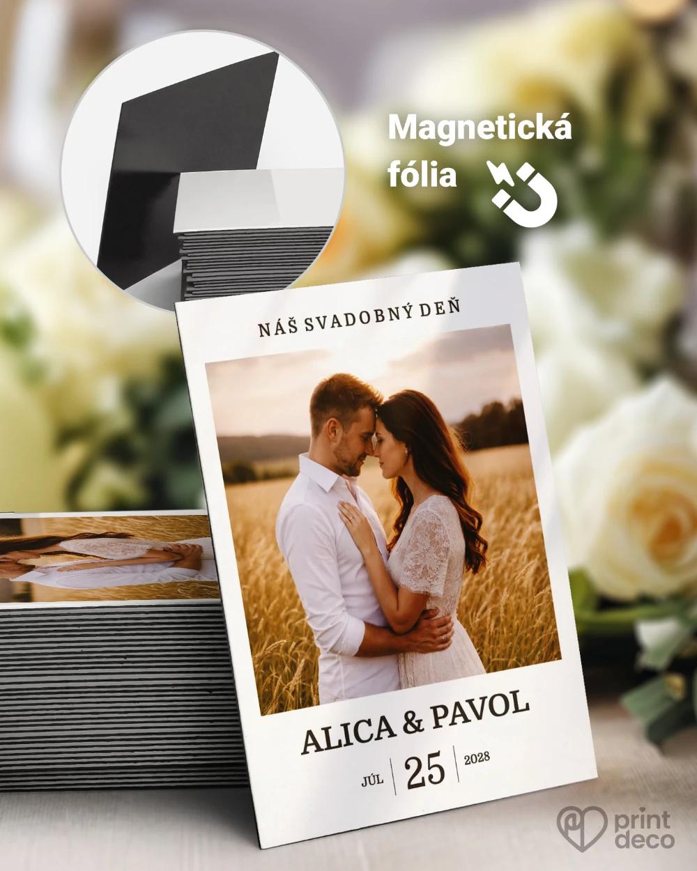 Svadobné magnetky – Náš príbeh V 0/1