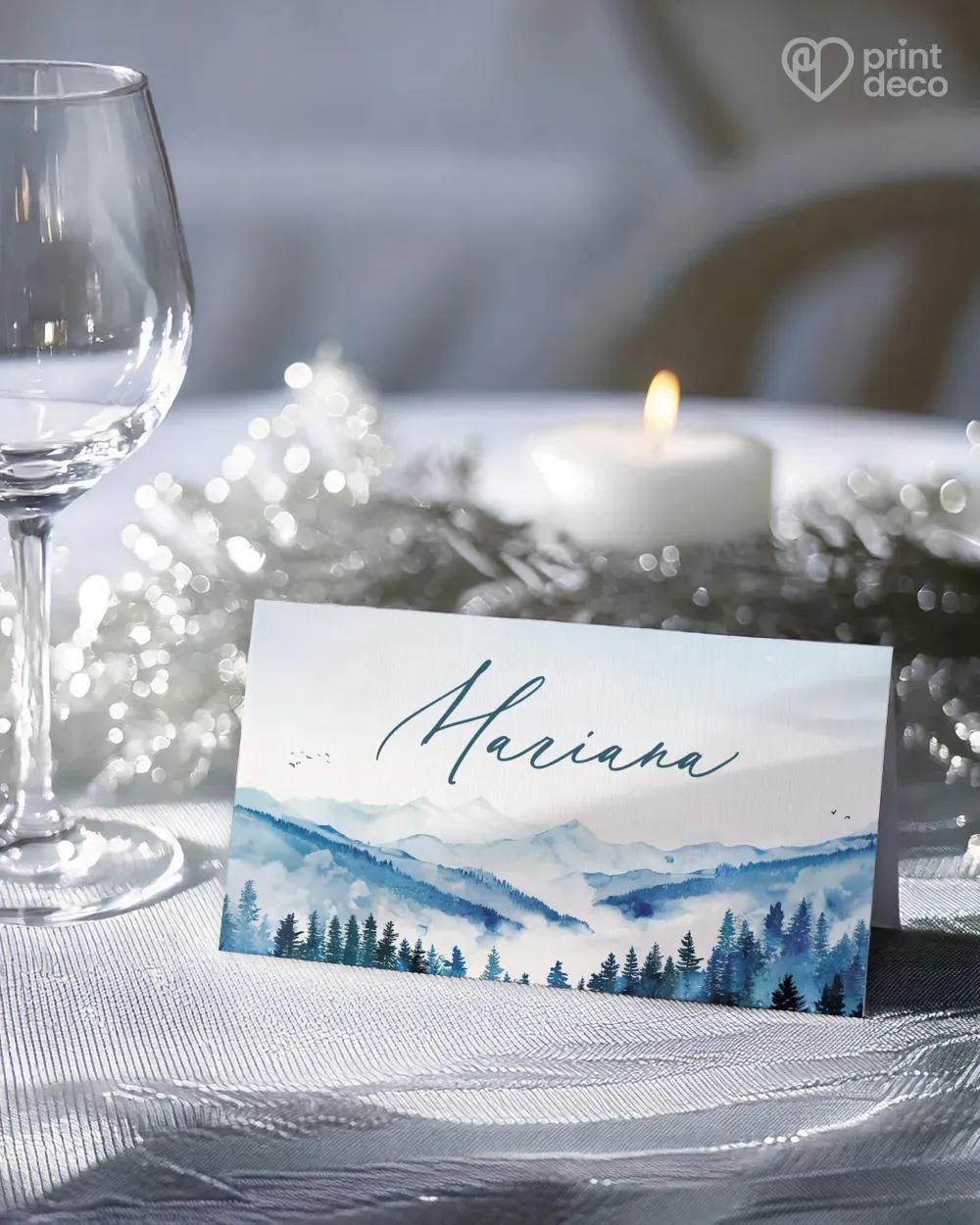 Svadobné menovky – Zimné objatie 0/1