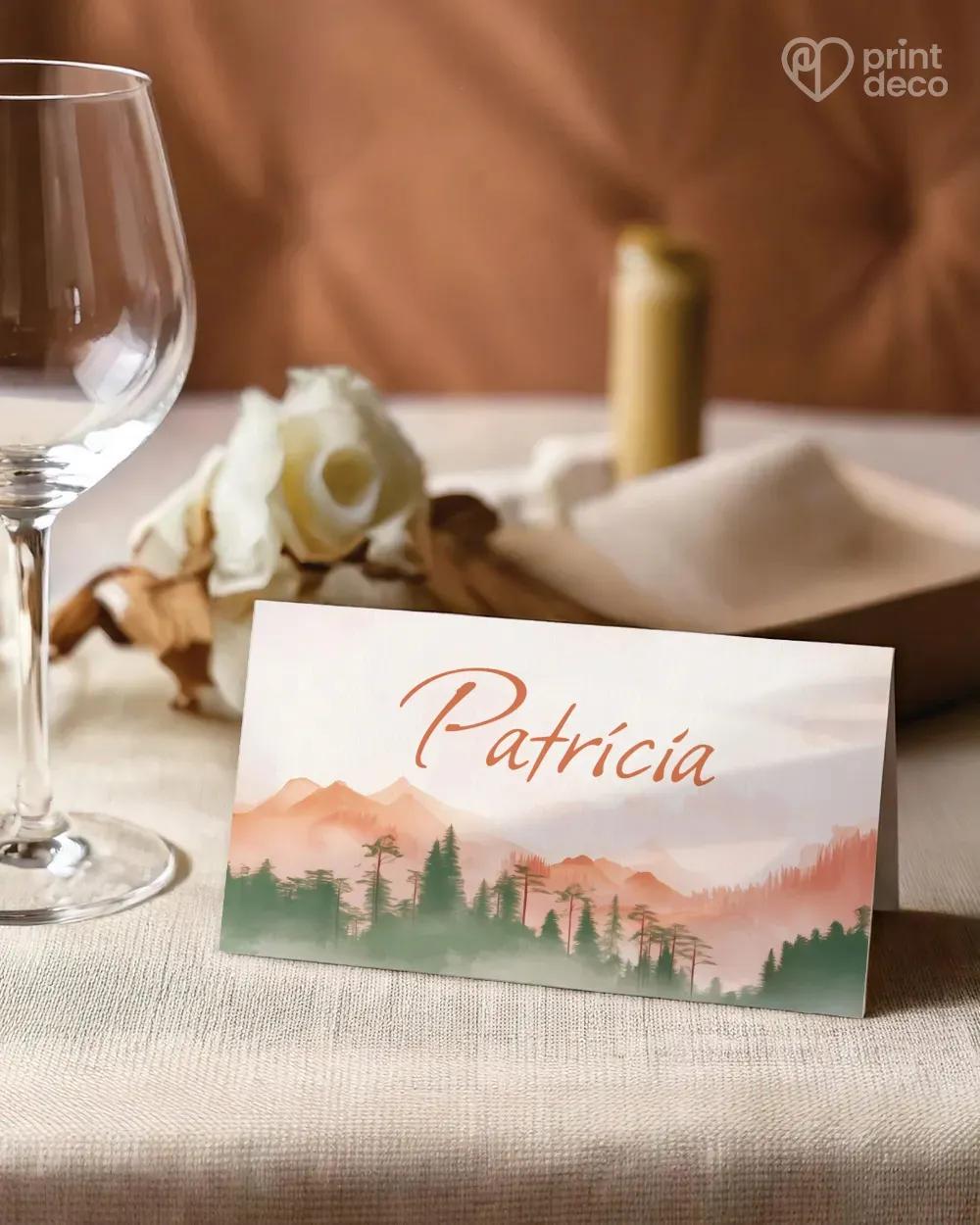 Svadobné menovky – Pohorie lásky 0/1