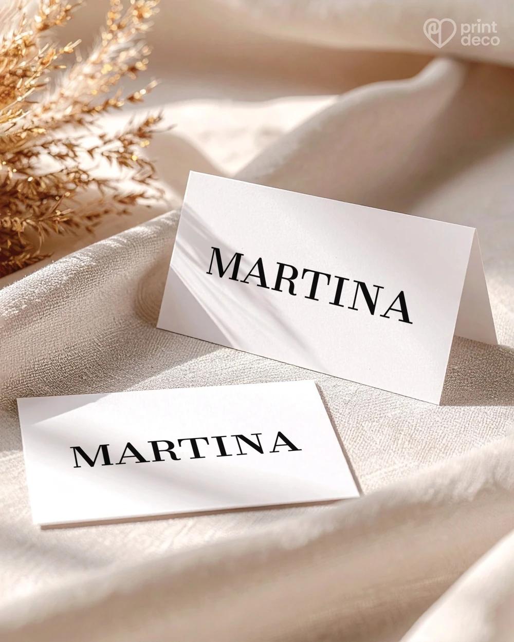 Svadobné menovky – Elegantný monogram 0/1