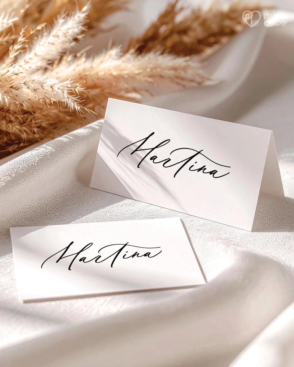 Svadobné menovky – Jemná elegancia II 0/2