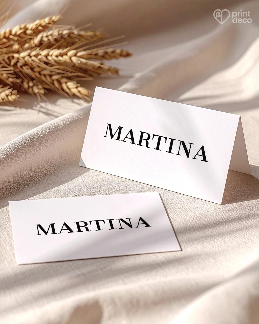 Svadobné menovky – Jedna línia 0/2