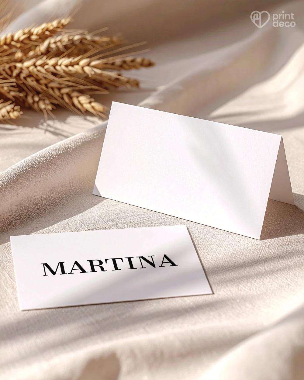 Svadobné menovky – Jedna línia 1/2