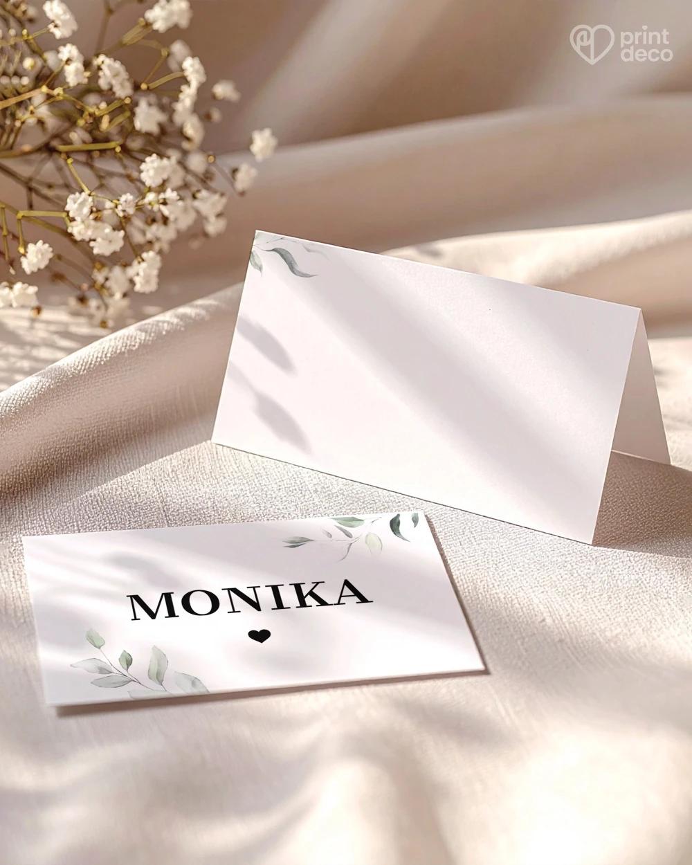 Svadobné menovky – Zelená romanca 1/2