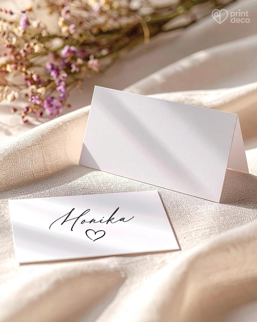 Svadobné menovky – Náš príbeh III 1/2