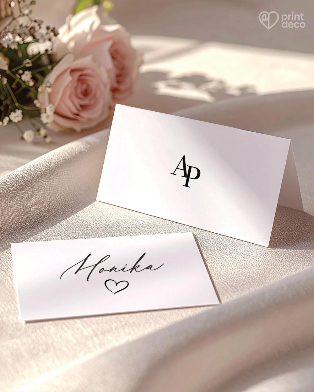 Svadobné menovky – O nás dvoch II 1/2