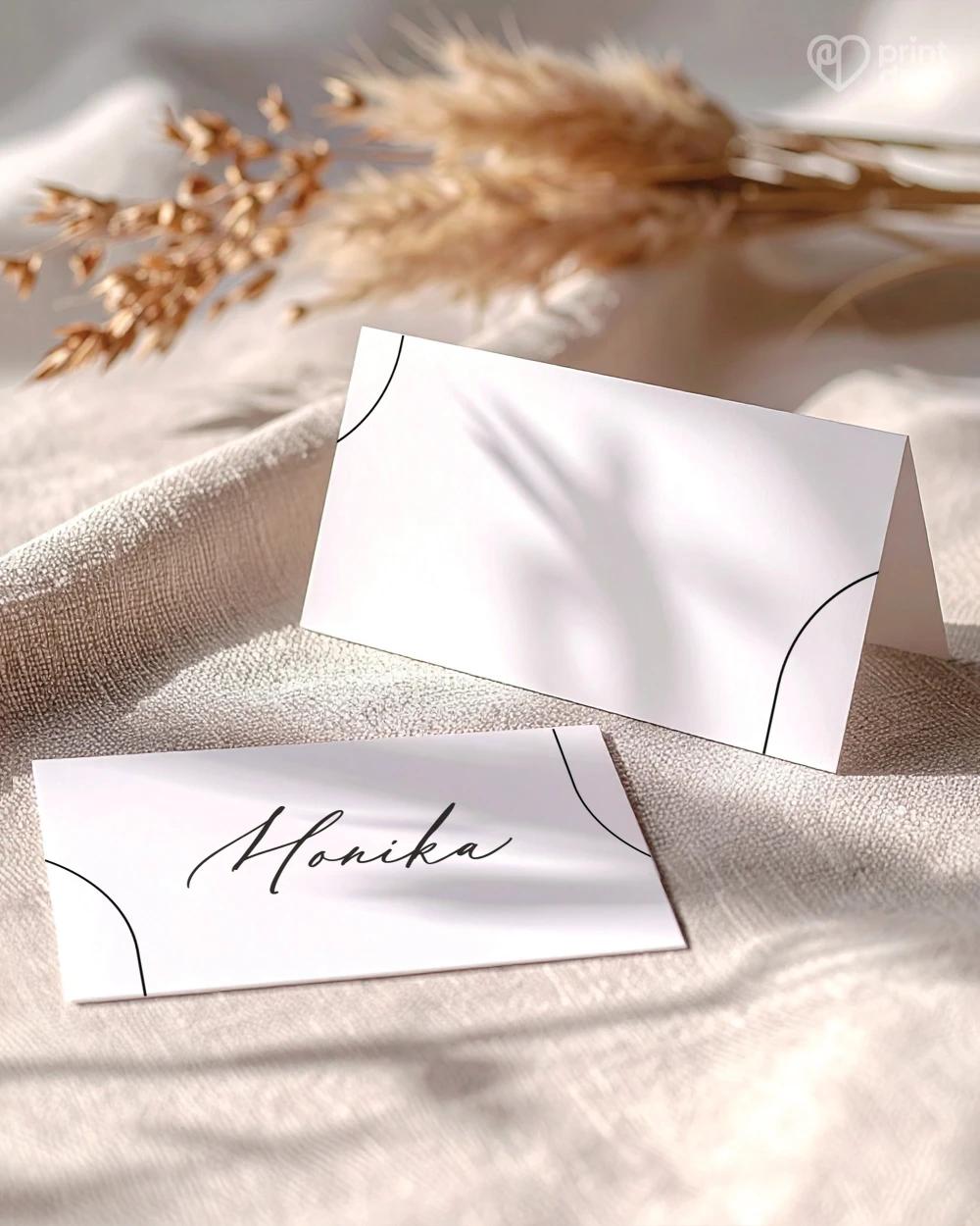 Svadobné menovky – Geometrická láska II 1/2