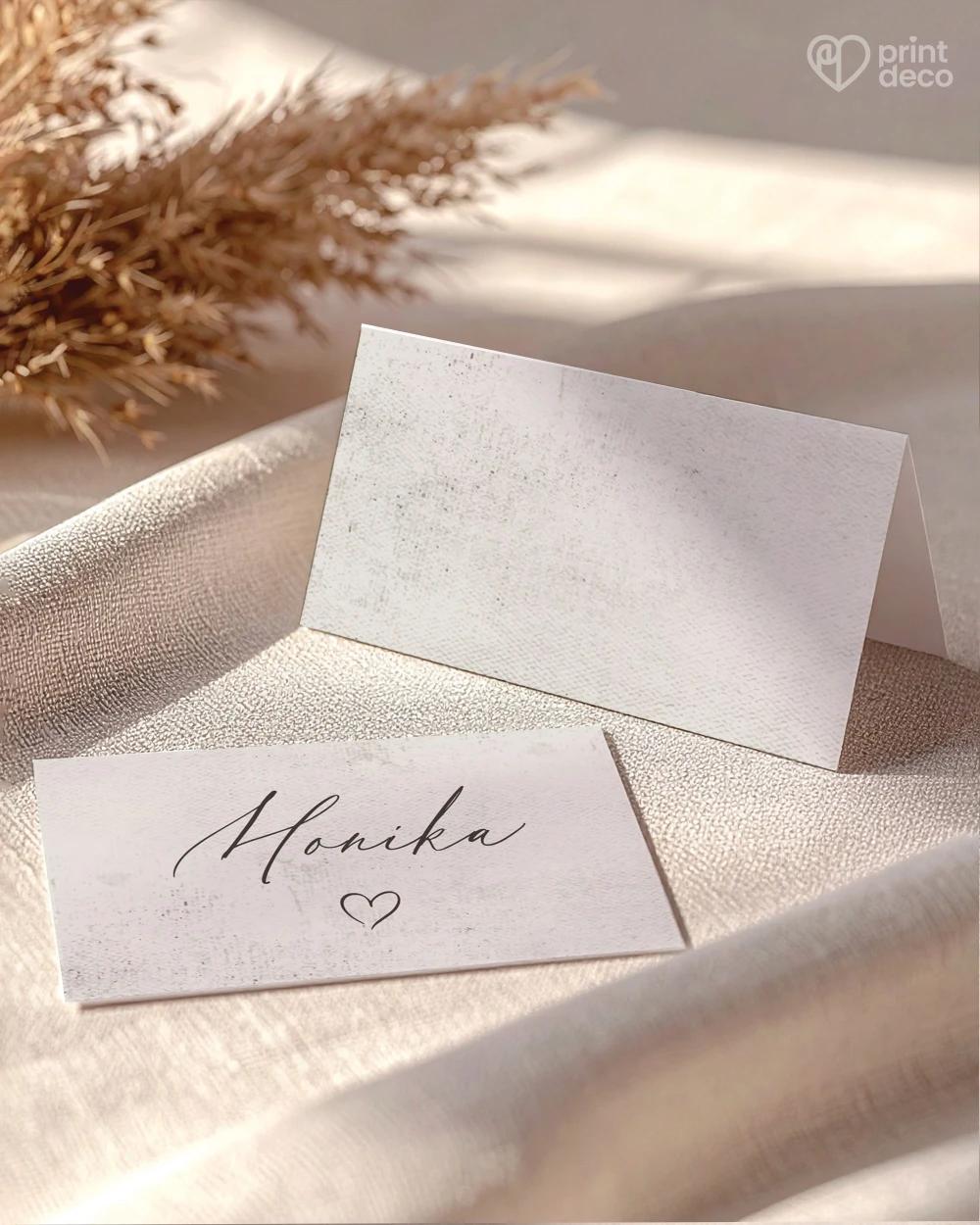 Svadobné menovky – V objatí okamihu 1/2