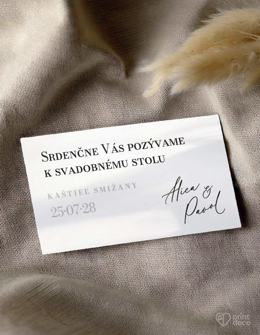 Pozvánky k stolu – Jemná elegancia II 0/1