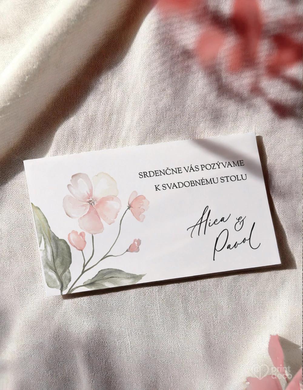 Pozvánky k stolu – Kvetinový sľub II 0/1