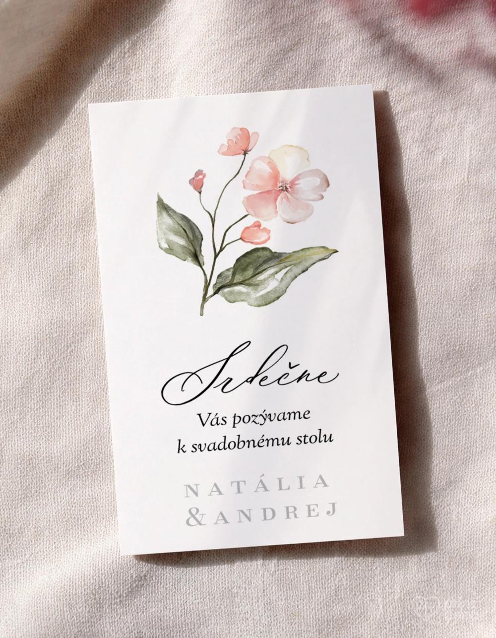 Pozvánky k stolu – Kvetinový sľub III 0/1
