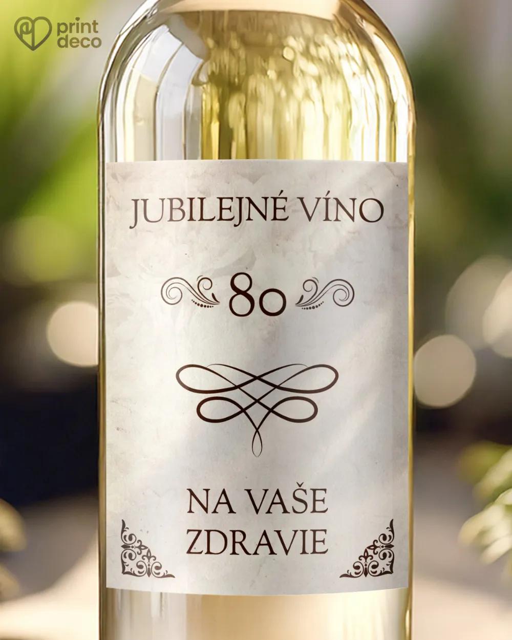 Etikety na fľaše Vintage motív