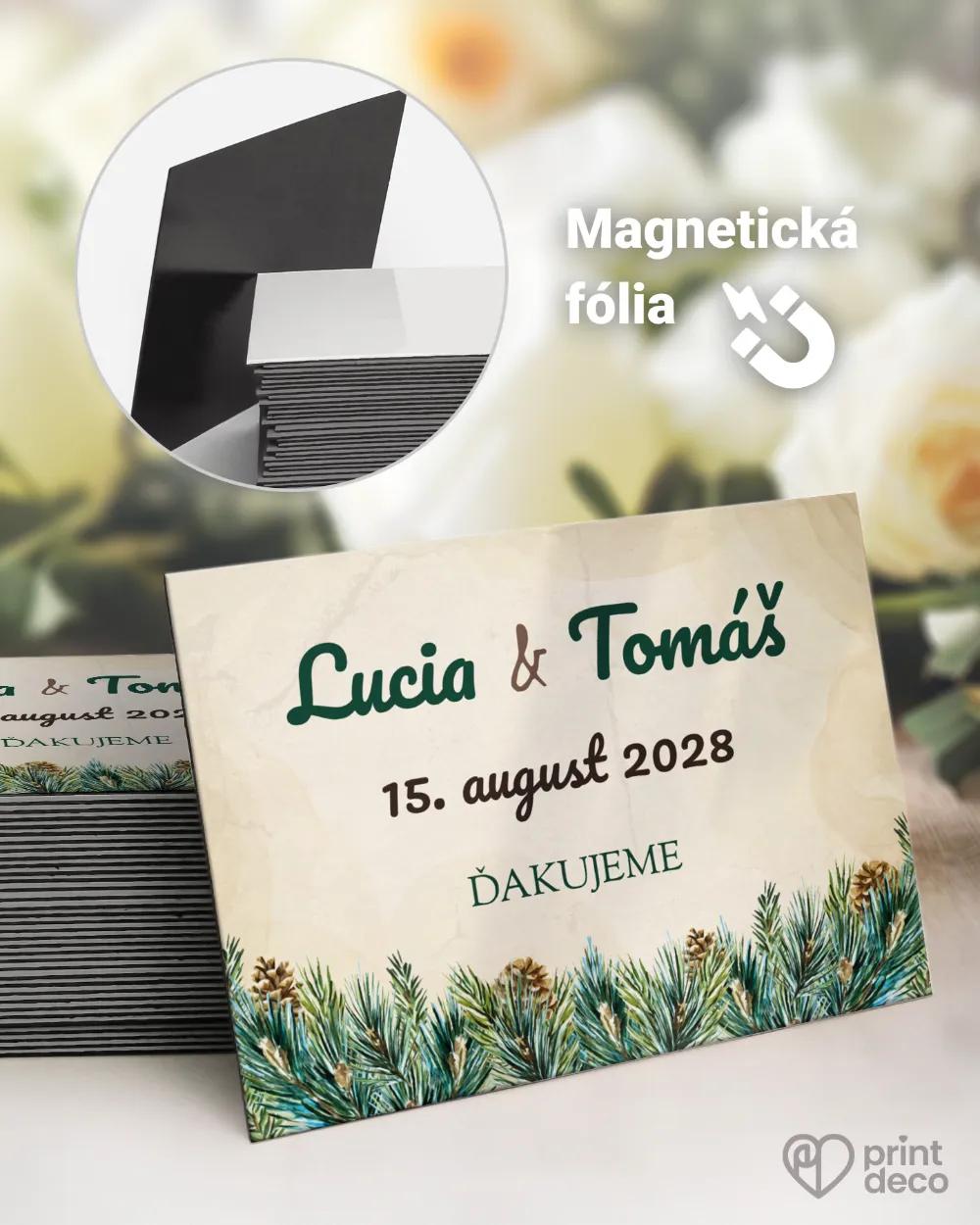 Svadobné magnetky - Lesnícky / poľovnícky motív