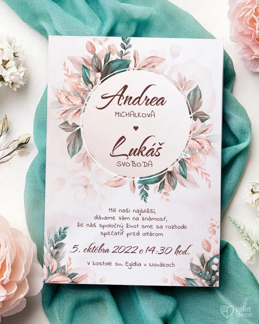 Svadobné oznámenia - Botanic I.
