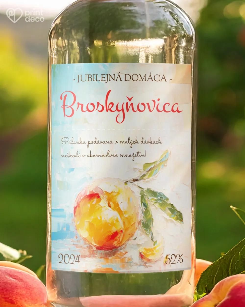 Etikety na pálenku Broskyňovica 03