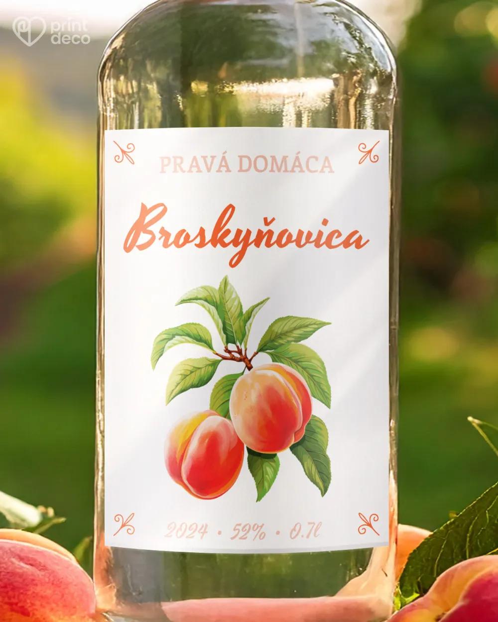 Etikety na pálenku Broskyňovica 08