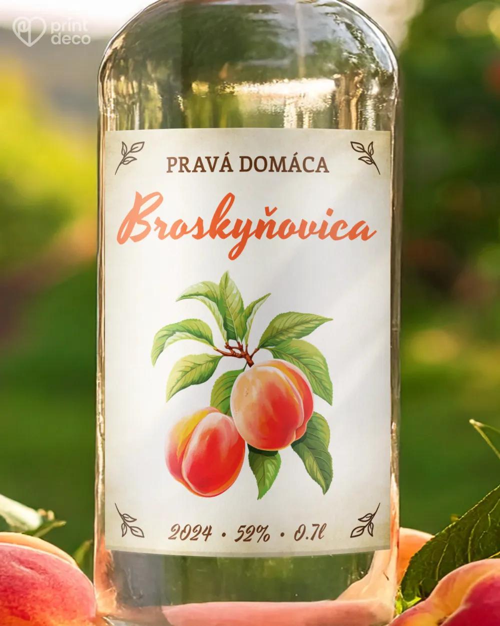 Etikety na pálenku Broskyňovica 09