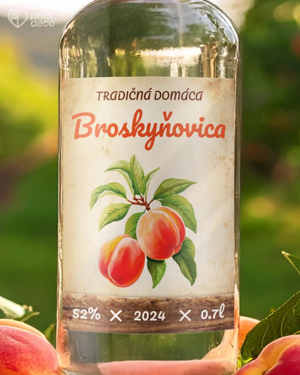 Etikety na pálenku Broskyňovica 11