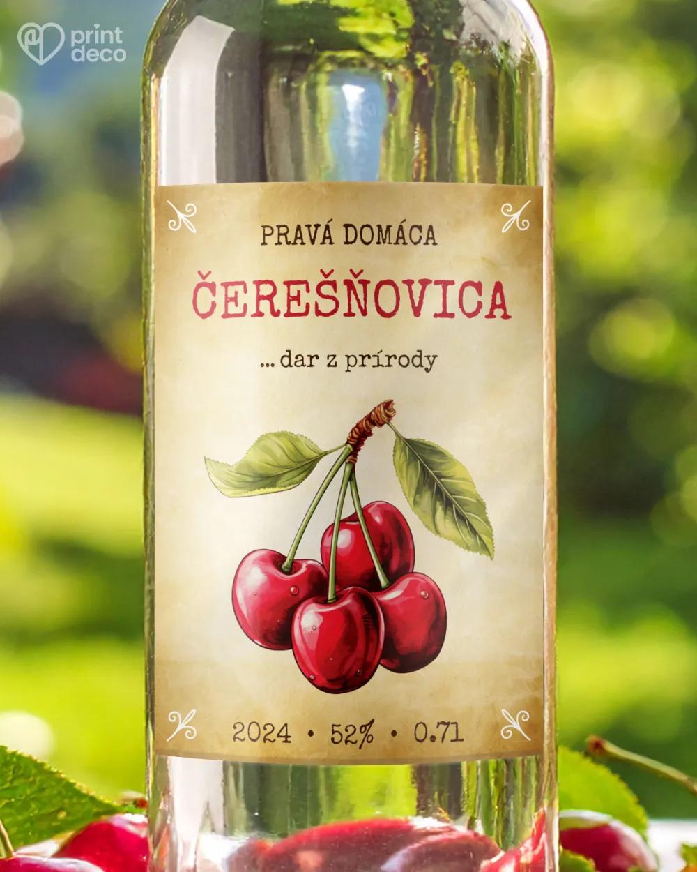 Etikety na pálenku Čerešňovicu 10