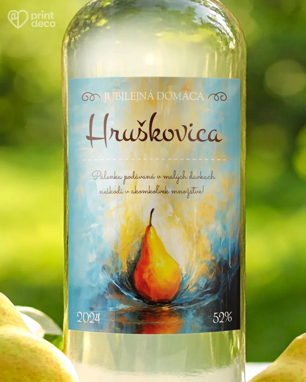Etikety na pálenku Hruškovica 02