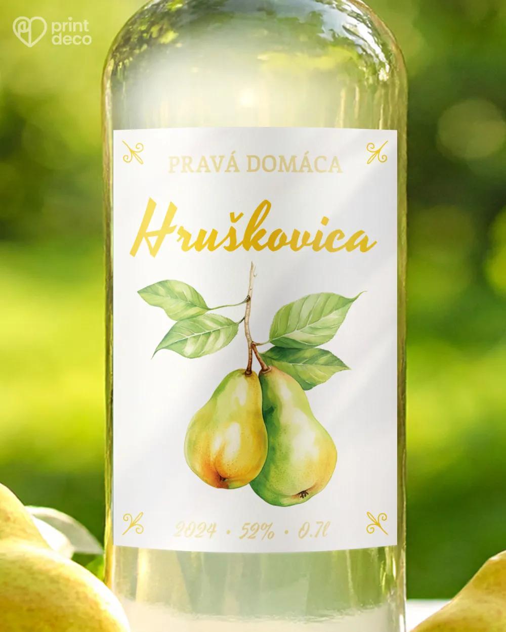 Etikety na pálenku Hruškovica 09