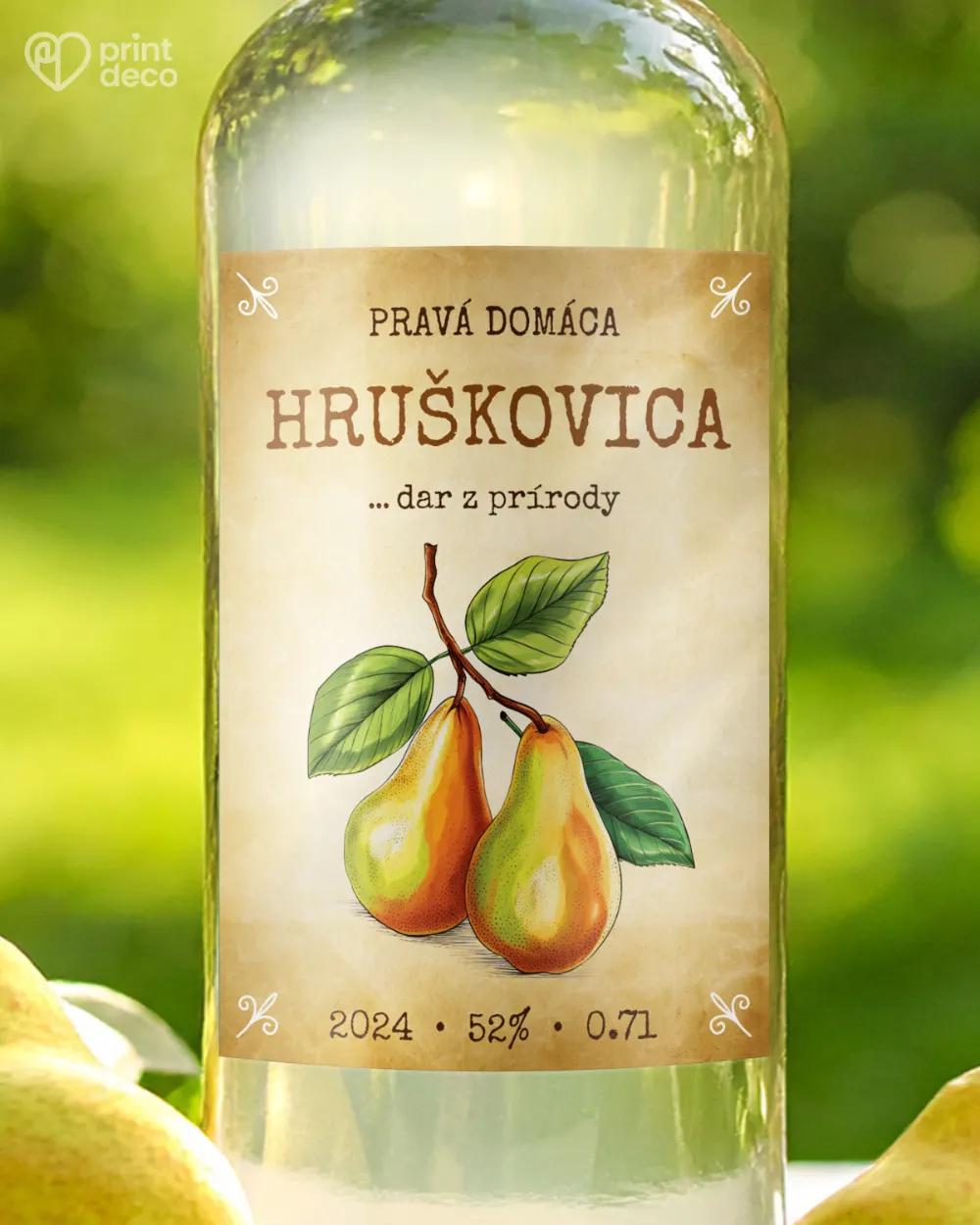Etikety na pálenku Hruškovica 11