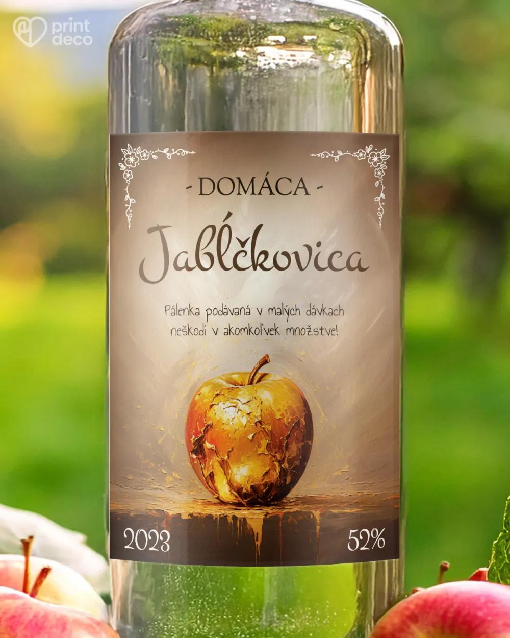 Etikety na pálenku Jabĺčkovica 01