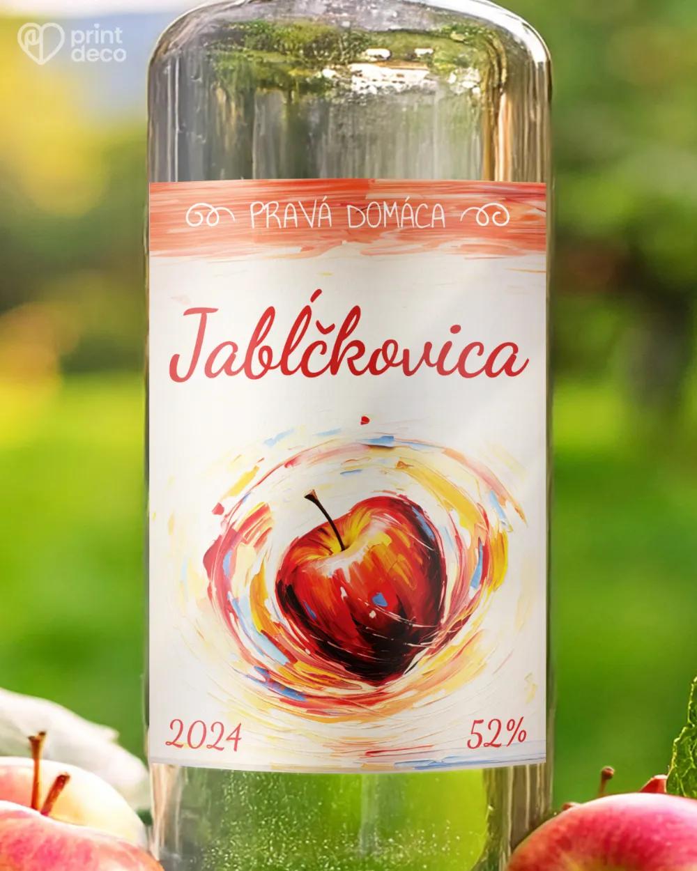 Etikety na pálenku Jabĺčkovica 03