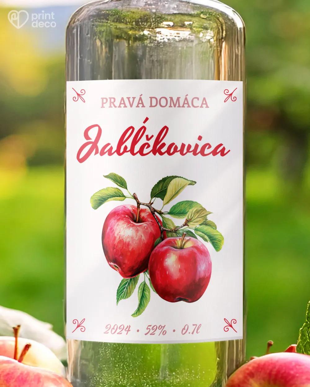 Etikety na pálenku Jabĺčkovica 12
