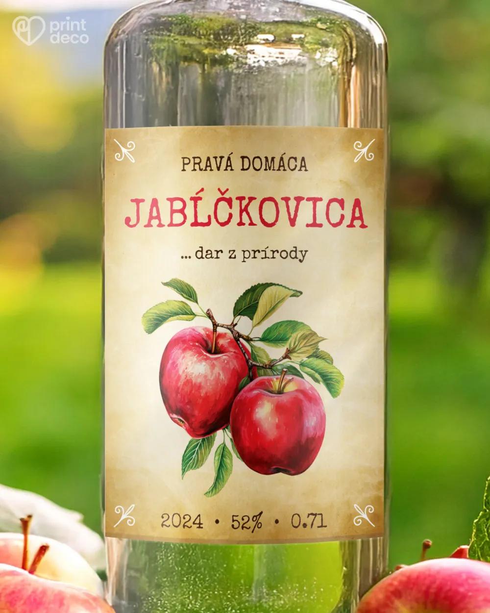Etikety na pálenku Jabĺčkovica 14