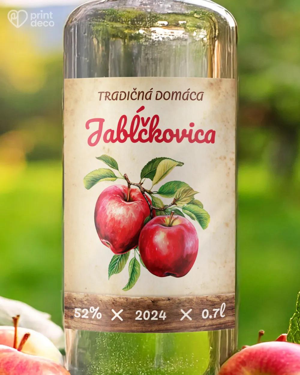 Etikety na pálenku Jabĺčkovica 15