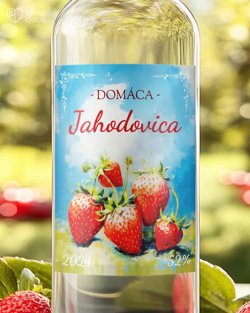 Etikety na pálenku Jahodovica 01