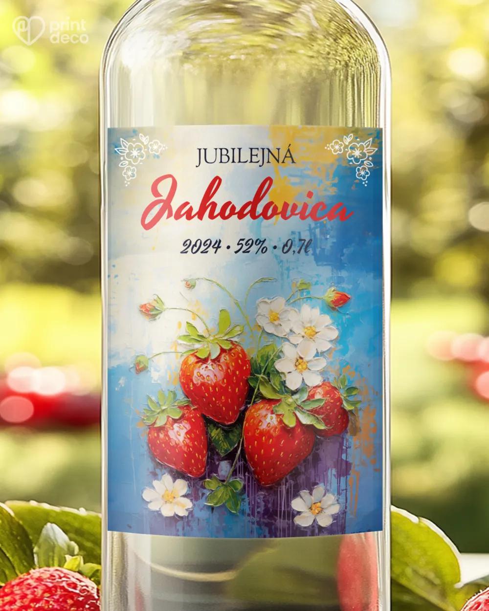 Etikety na pálenku Jahodovica 03