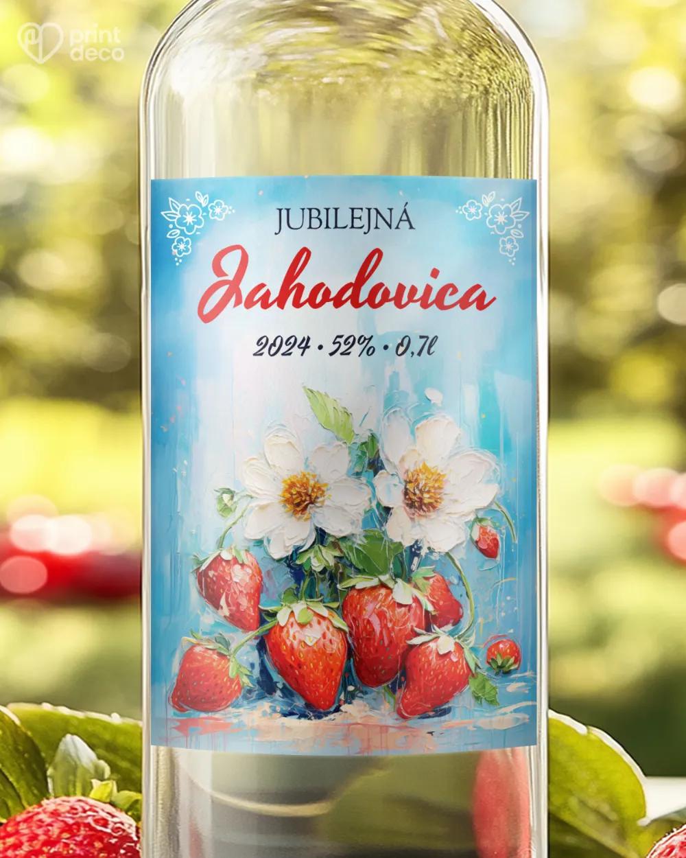 Etikety na pálenku Jahodovica 04