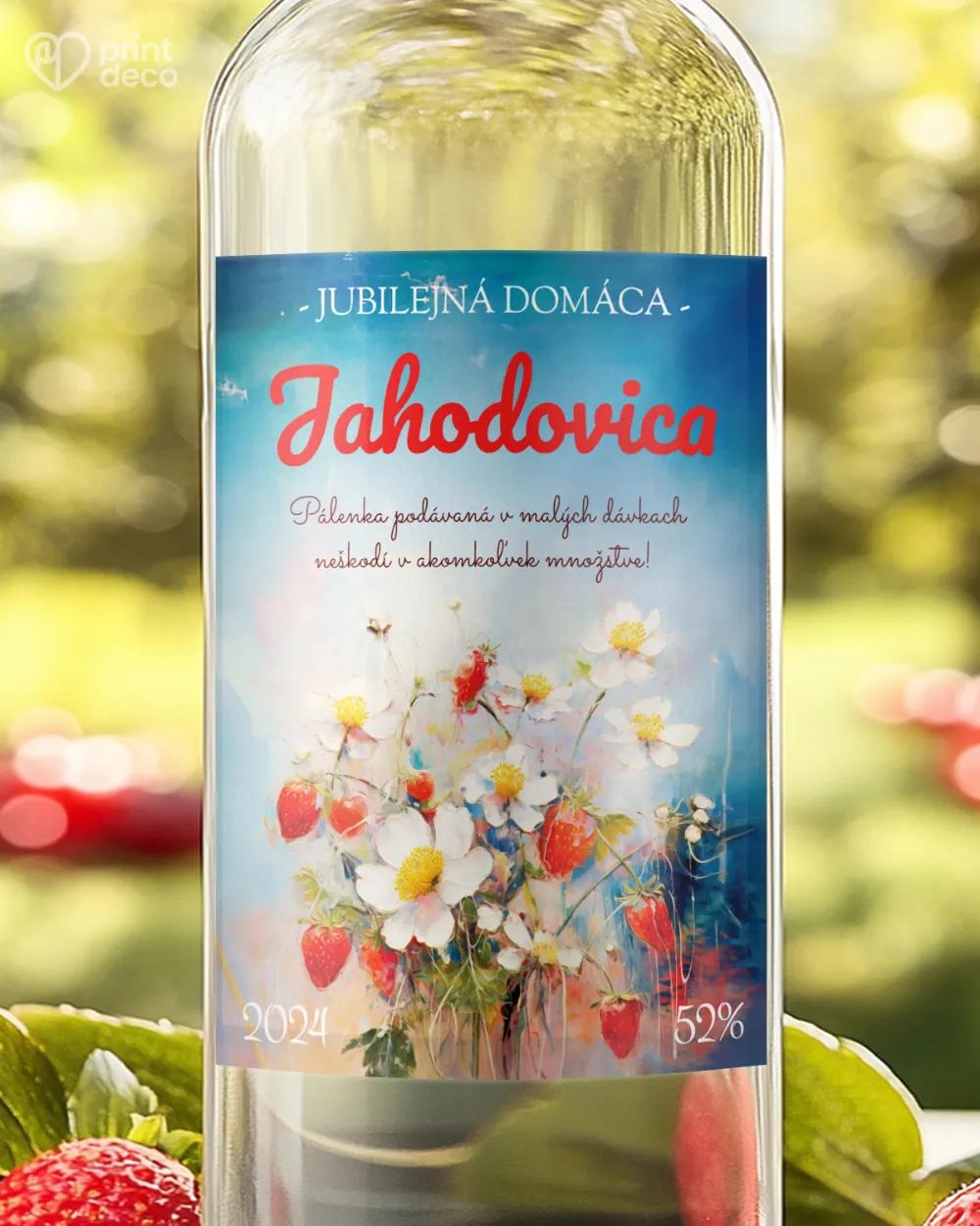 Etikety na pálenku Jahodovica 05