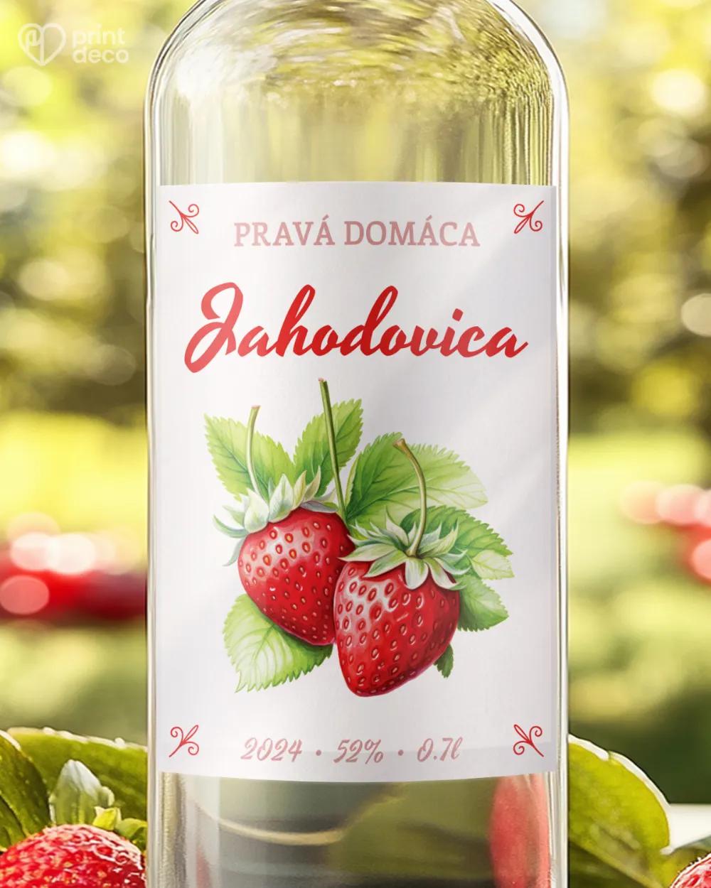 Etikety na pálenku Jahodovica 06