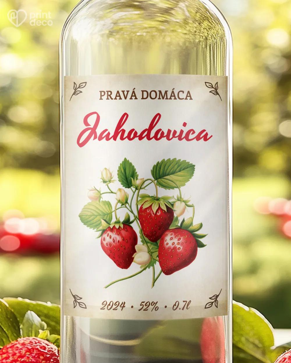 Etikety na pálenku Jahodovica 07