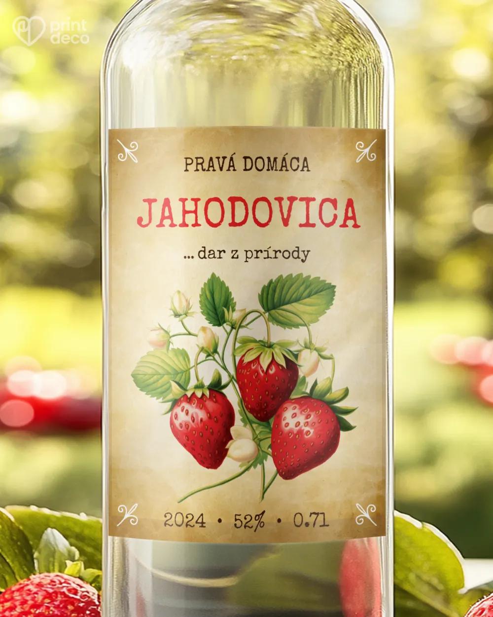 Etikety na pálenku Jahodovica 08