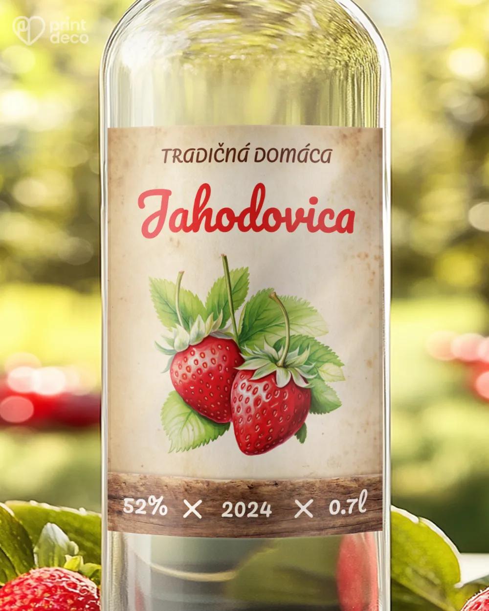 Etikety na pálenku Jahodovica 09